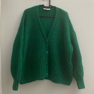 Sezane Achille Cardigan Green